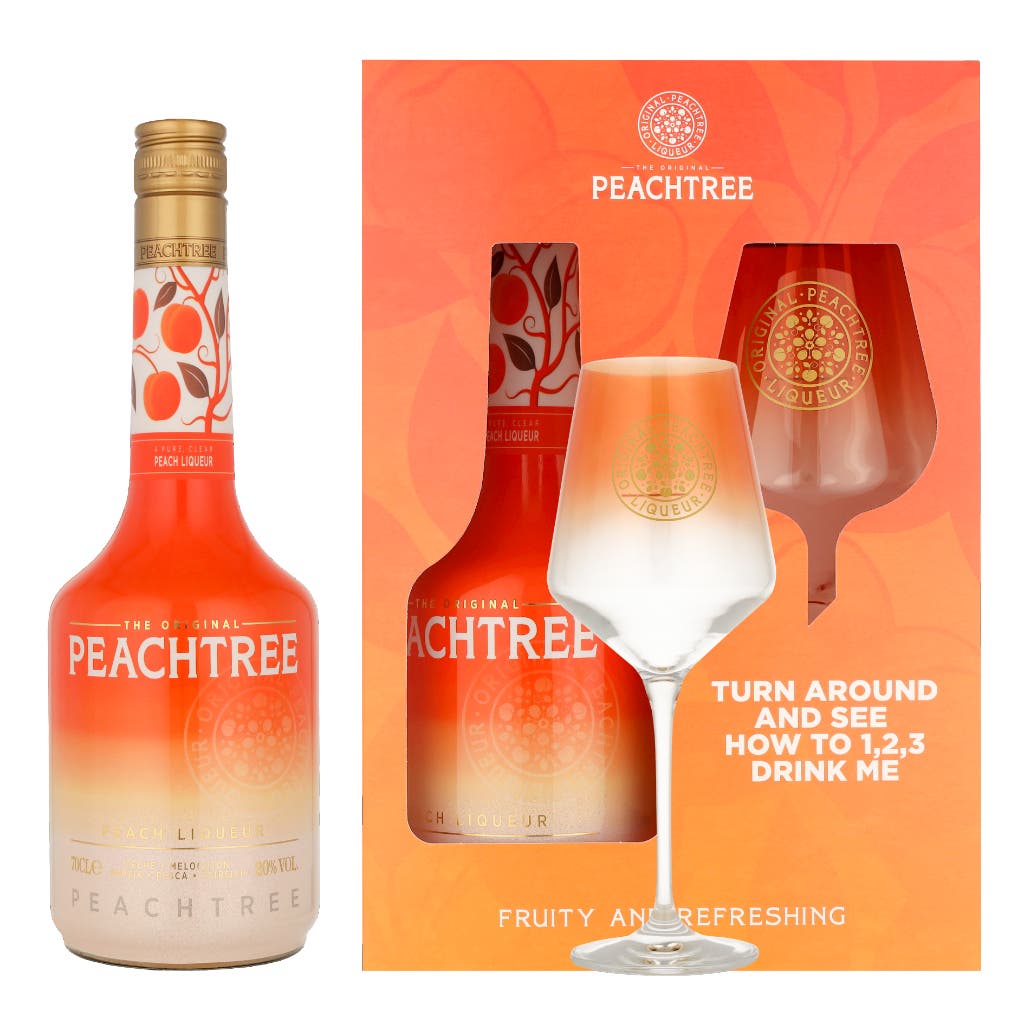 De Kuyper Peachtree + Glass 70cl