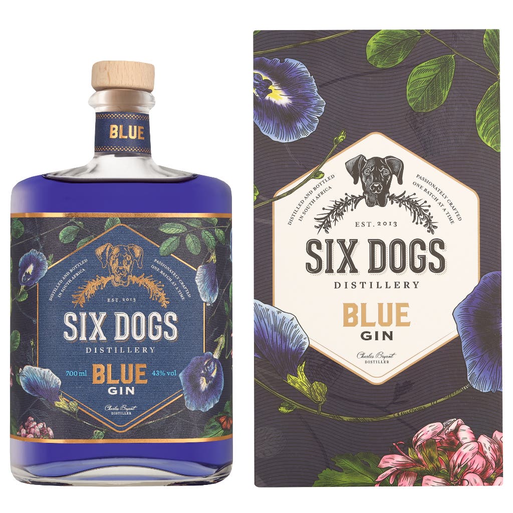 Six Dogs Blue 70cl