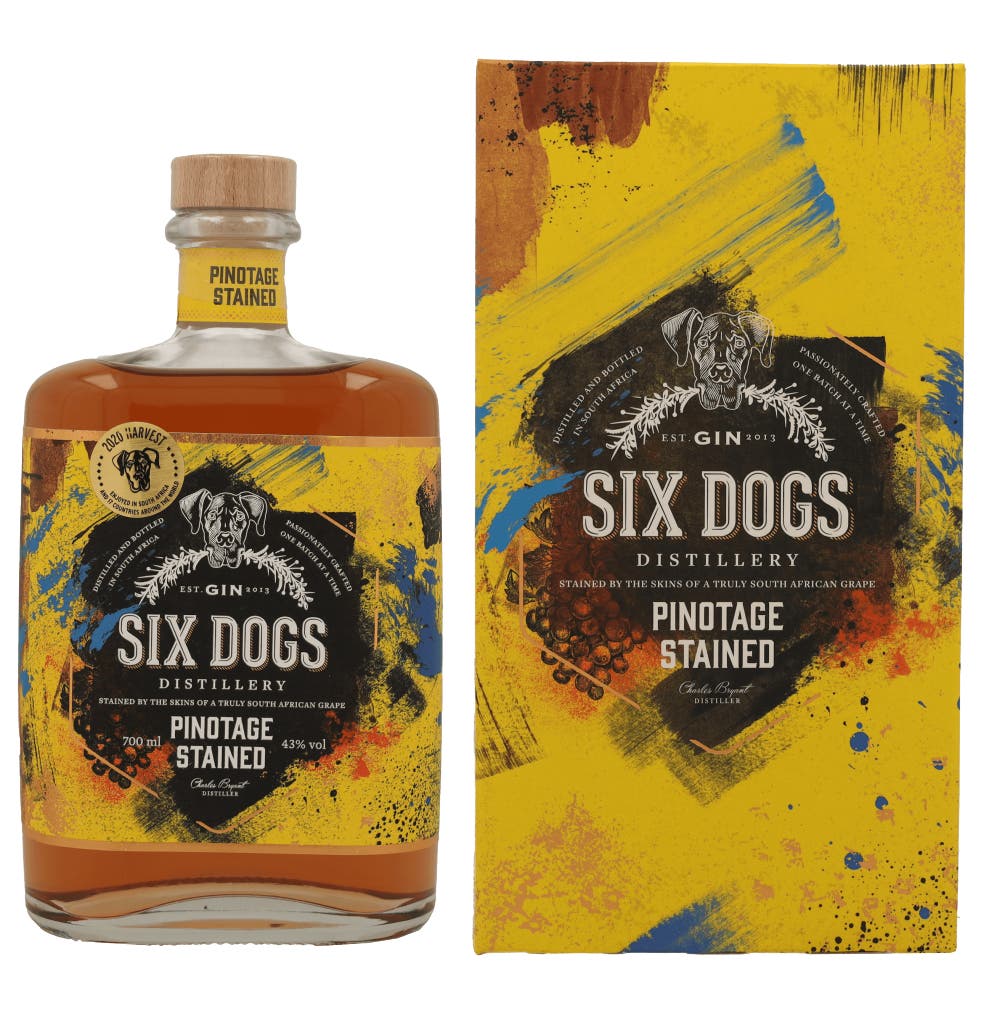 Six Dogs Pinotage Stained 70cl