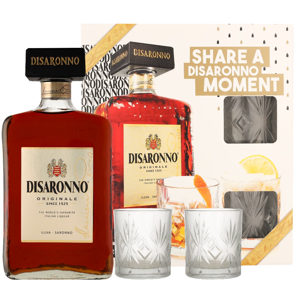 Disaronno Originale + 2 Glasses 70cl