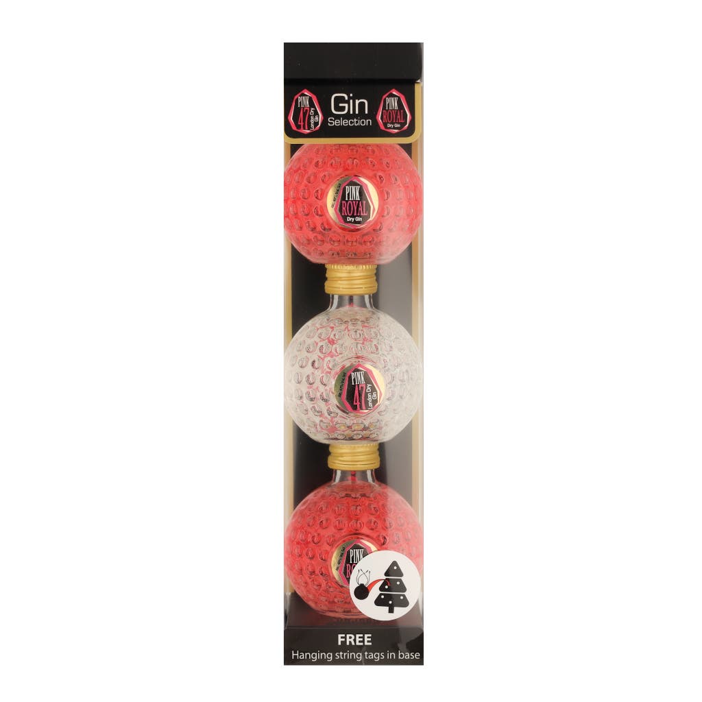 Pink 47 Christmas Gin Baubles 15cl