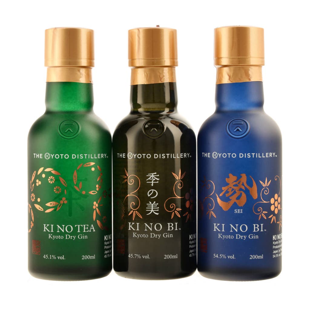 KI NO BI Kyoto Dry Gin Tri-Pack 60cl
