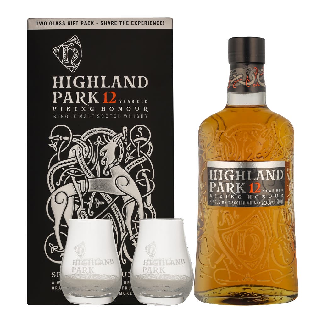 Highland Park 12 Years + 2 Glasses 70cl