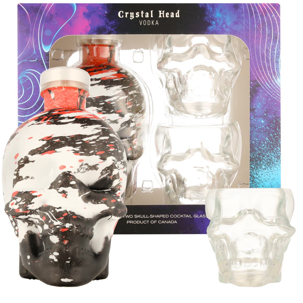 Crystal Head DJ Paul Elstak Feyenoord Kampioen + 2 Glasses 70cl